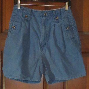 Blue Ramie/Cotton Shorts 9/10 JJ FARGO